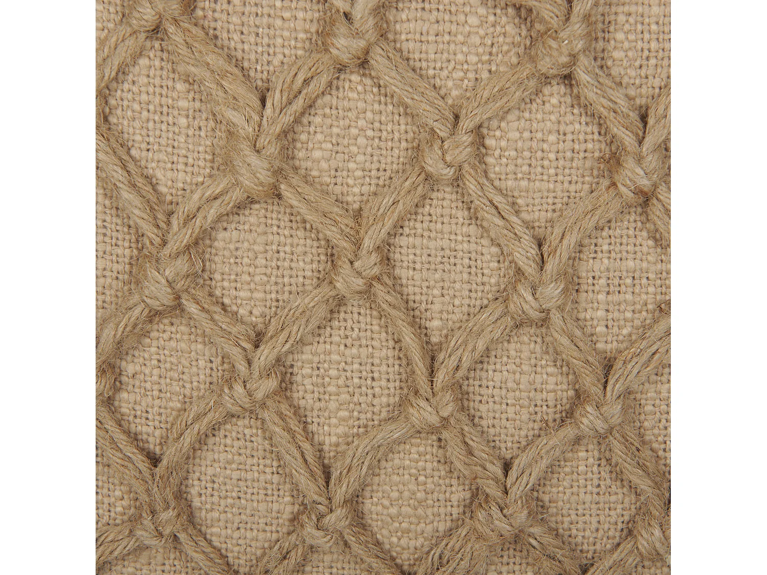 Set van 2 decoratieve kussens COLLOMIA Bouclé 45 x 45 cm Beige Geometrisch patroon