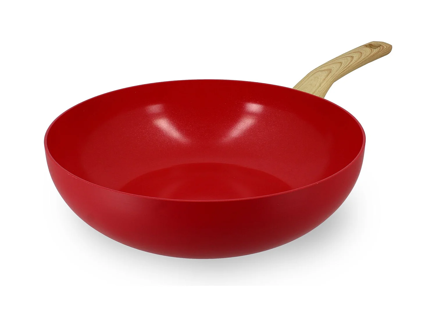 Menastyl - Wok 28cm Colorama Magenta - En Aluminium - Revetement Antiadhesif En Ceramique