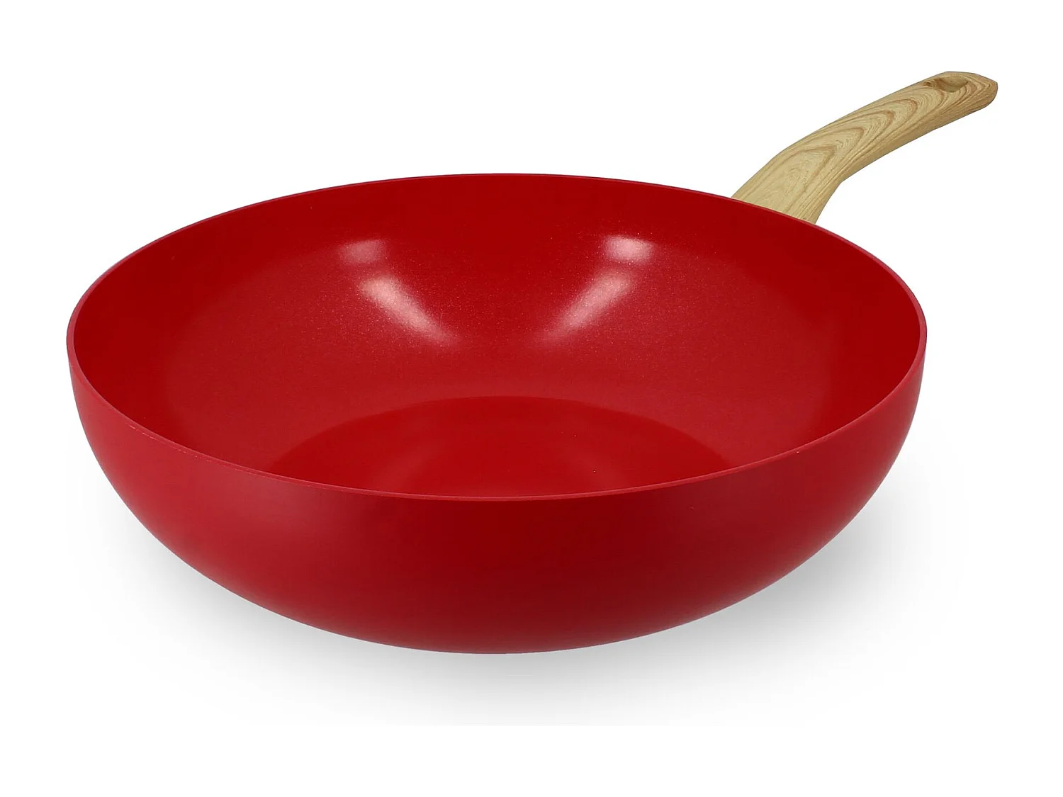 Menastyl - Wok 28cm Colorama Magenta - En Aluminium - Revêtement Antiadhésif En Céramique