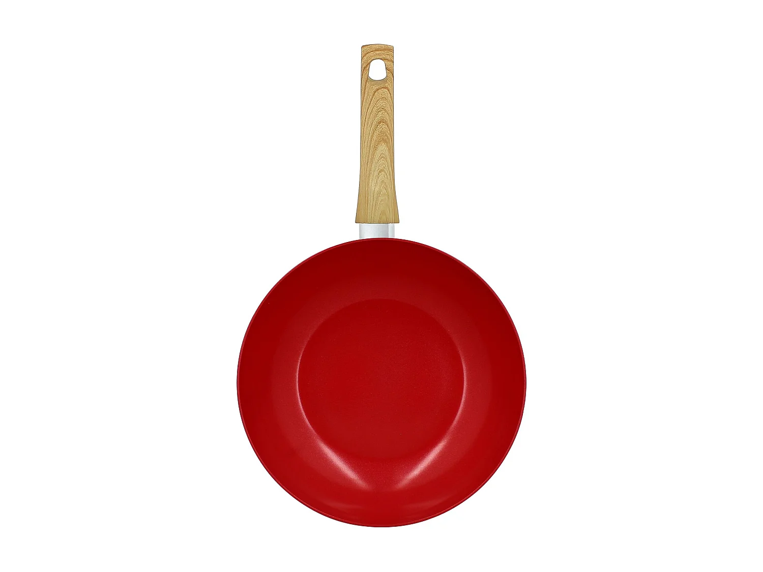 Menastyl - Wok 28cm Colorama Magenta - En Aluminium - Revêtement Antiadhésif En Céramique