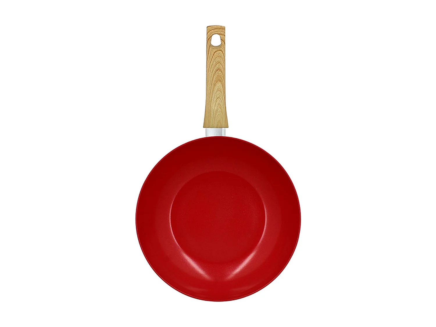 Menastyl - Wok 28cm Colorama Magenta - En Aluminium - Revêtement Antiadhésif En Céramique