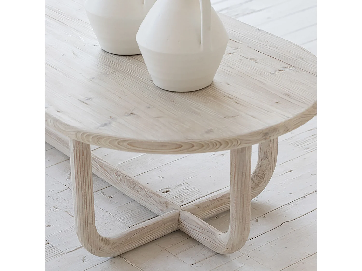 Now's Home - Table Basse En Pin Recycle 160x70xh40cm Kristen