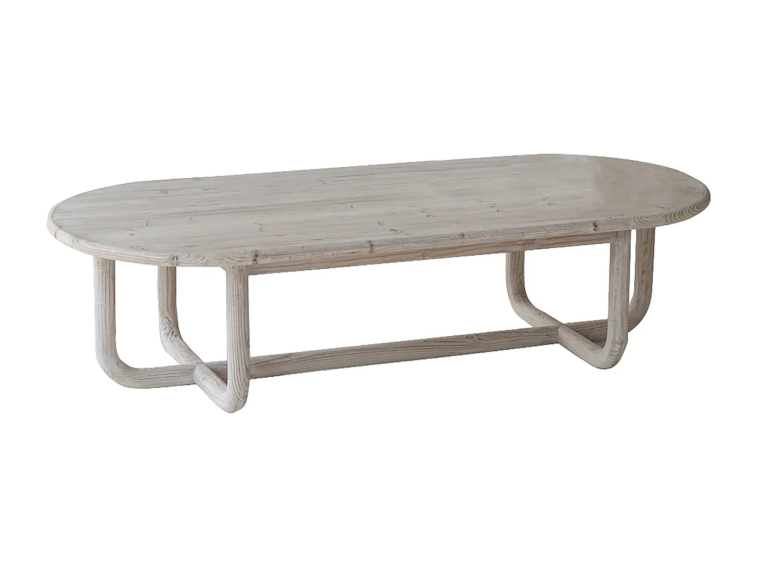 Now's Home - Table Basse En Pin Recyclé 160x70xh40cm Kristen