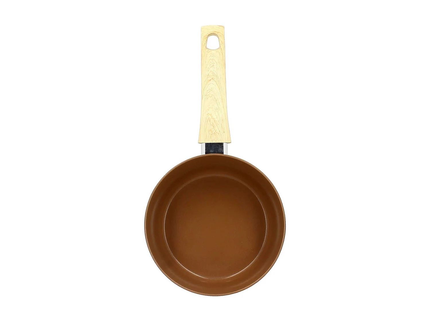 Menastyl - Set De 3 Casseroles Colorama Noisette - Casserole 16/18 Et 20 Cm - En Aluminium - Revetement Antiadhesif En Ceramique