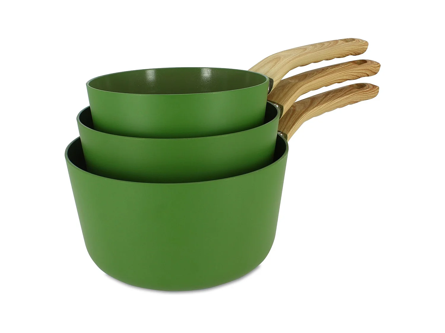 Set 3 poeles triply en acier inoxydable induction 20/24 et 28cm - made in france