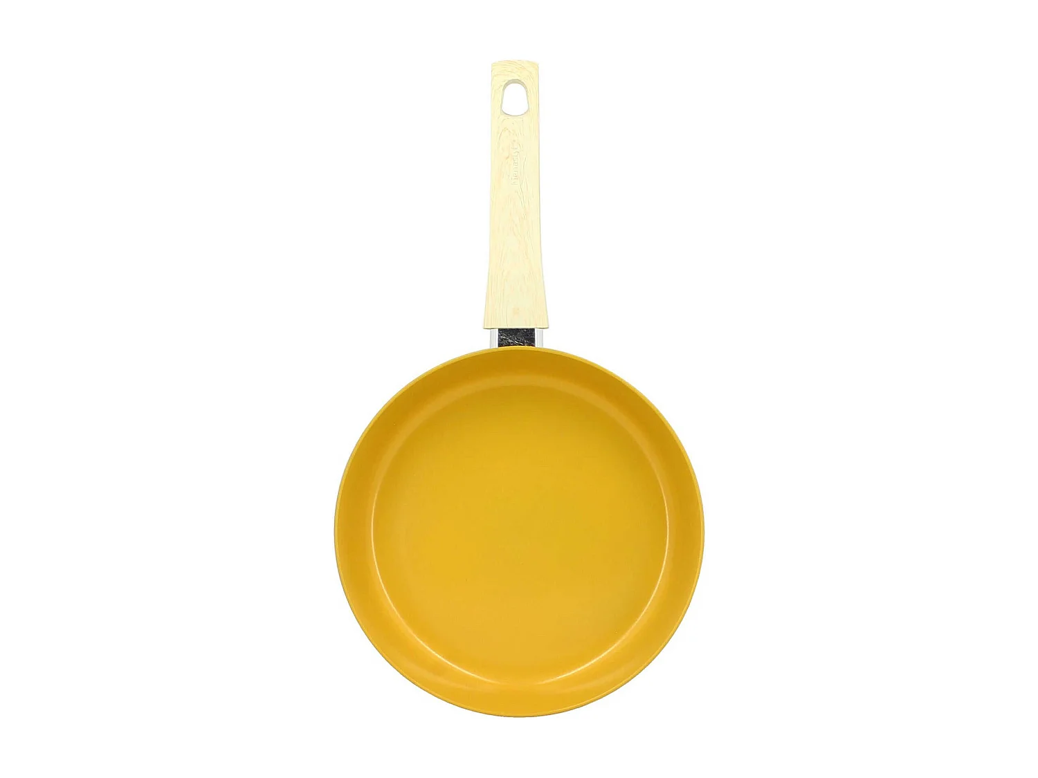 Menastyl - Set De 3 Poeles Colorama Safran - Poele 20/24 Et 28 Cm - En Aluminium - Revetement Antiadhesif En Ceramique