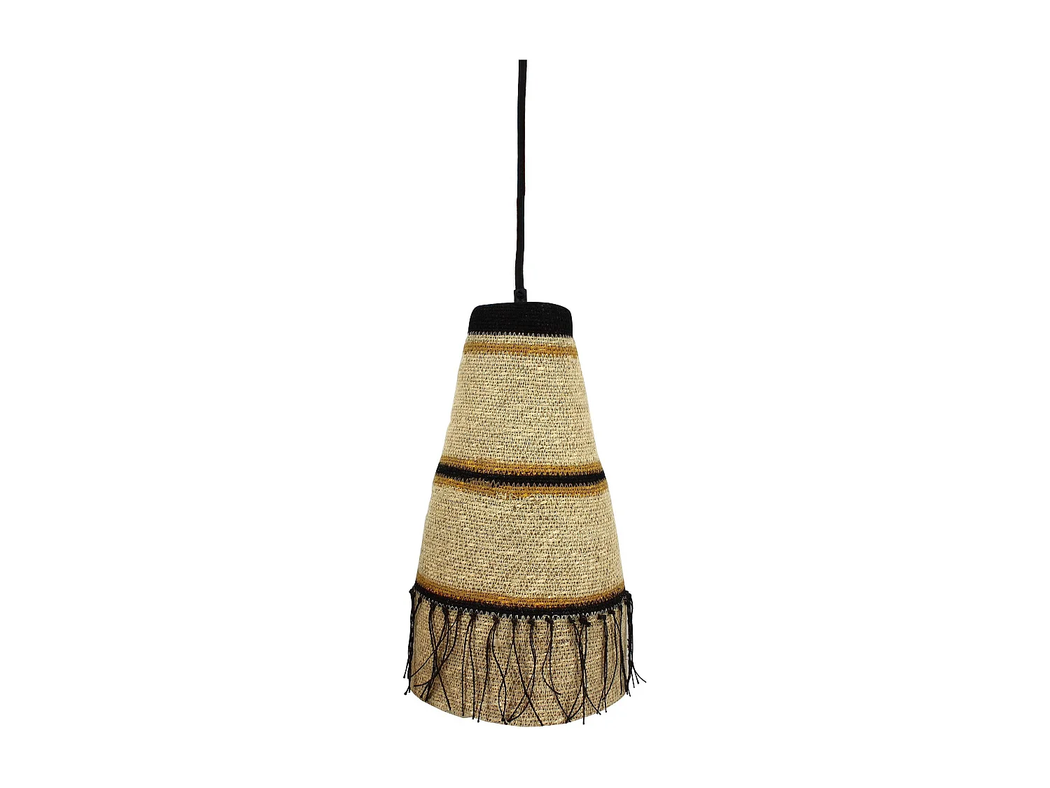 Now's Home - Suspension En Jonc De Mer Naturel Fait Main 22x40cm Tobago