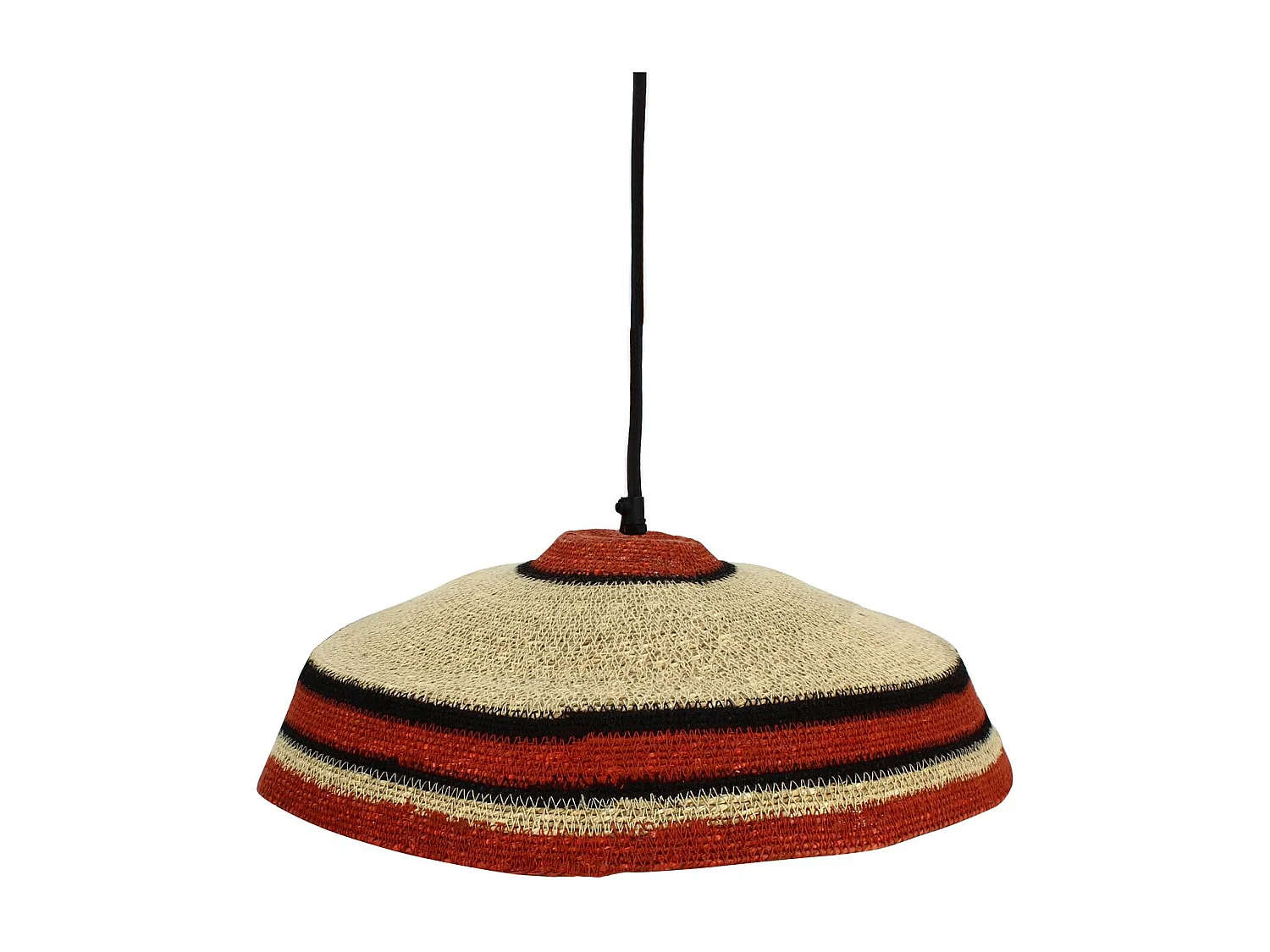 Now's Home - Suspension En Jonc De Mer Naturel Et Brique 45x13cm Trinidad