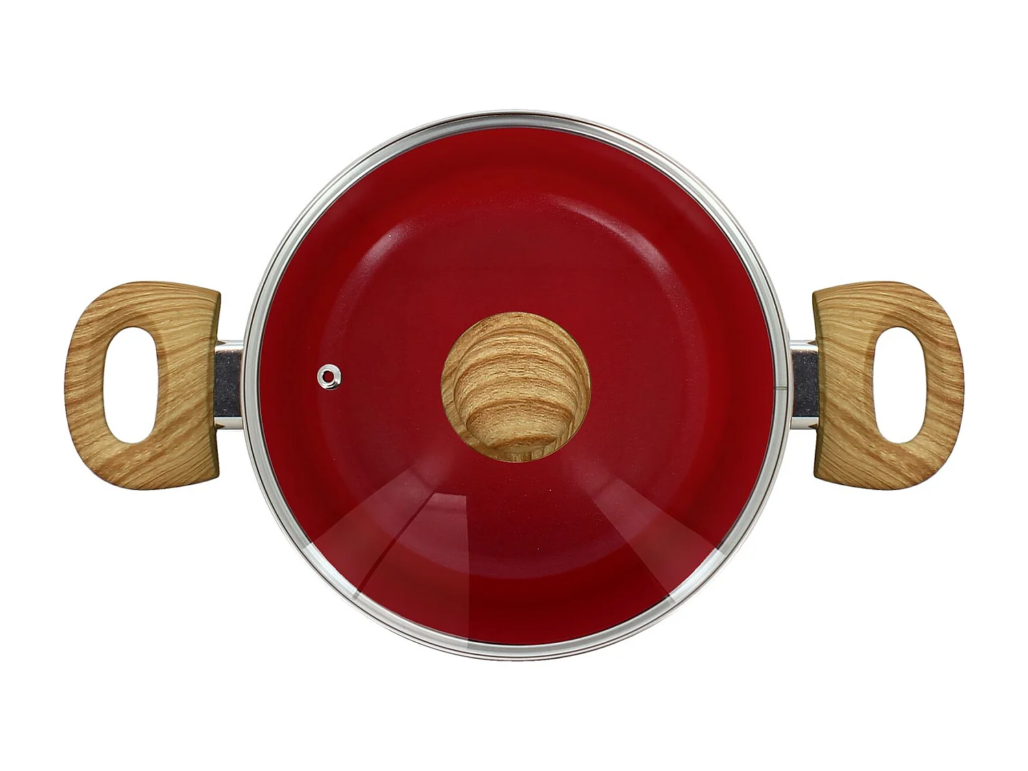 Menastyl - Faitout 20cm Colorama Magenta - En Aluminium - Revetement Antiadhesif En Ceramique