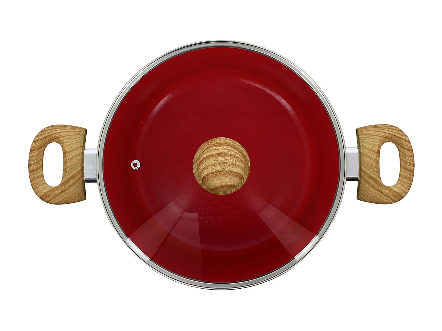 Menastyl - Faitout 24cm Colorama Magenta - En Aluminium - Revetement Antiadhesif En Ceramique