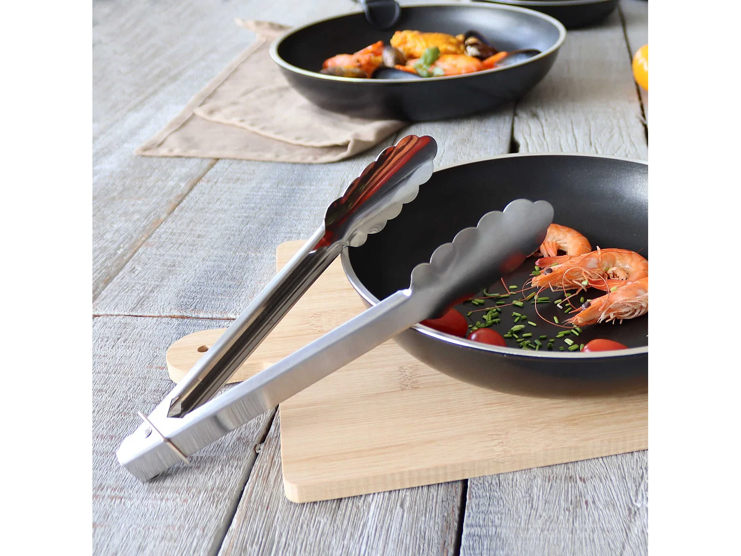 Menastyl - Pince Multi Usages Oriane En Inox 22.8cm