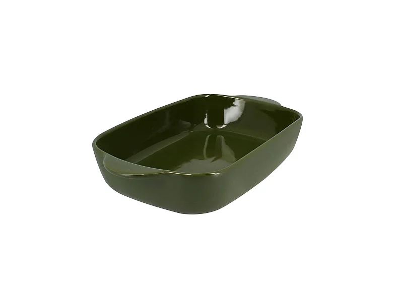 Menastyl - Plat A Four Octave Rectangle 33x20cm 2.2l En Gres Vert