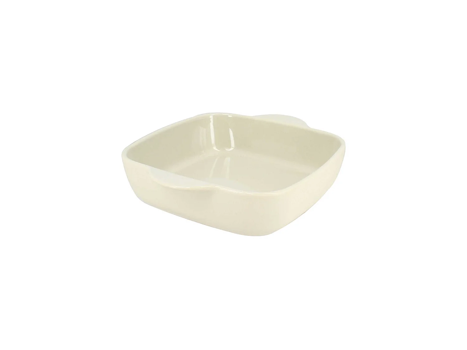 Menastyl - Plat A Four Octave Carre 24cm 1.2l En Gres Beige