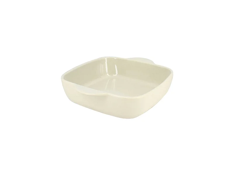 Menastyl - Plat A Four Octave Carre 24cm 1.2l En Gres Beige