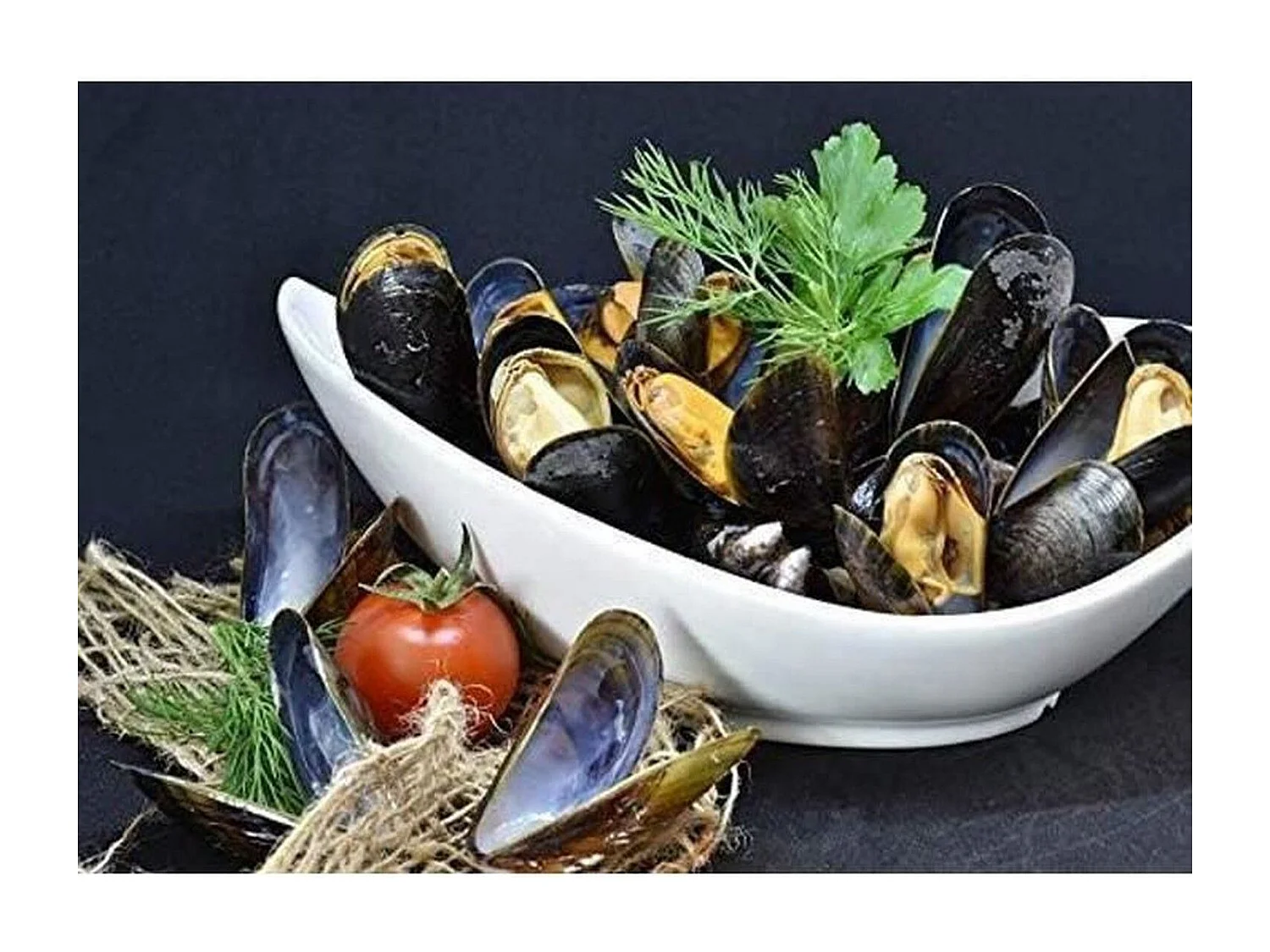 Menastyl - Marmite A Moules 18 Cm En Acier Emaille Noir