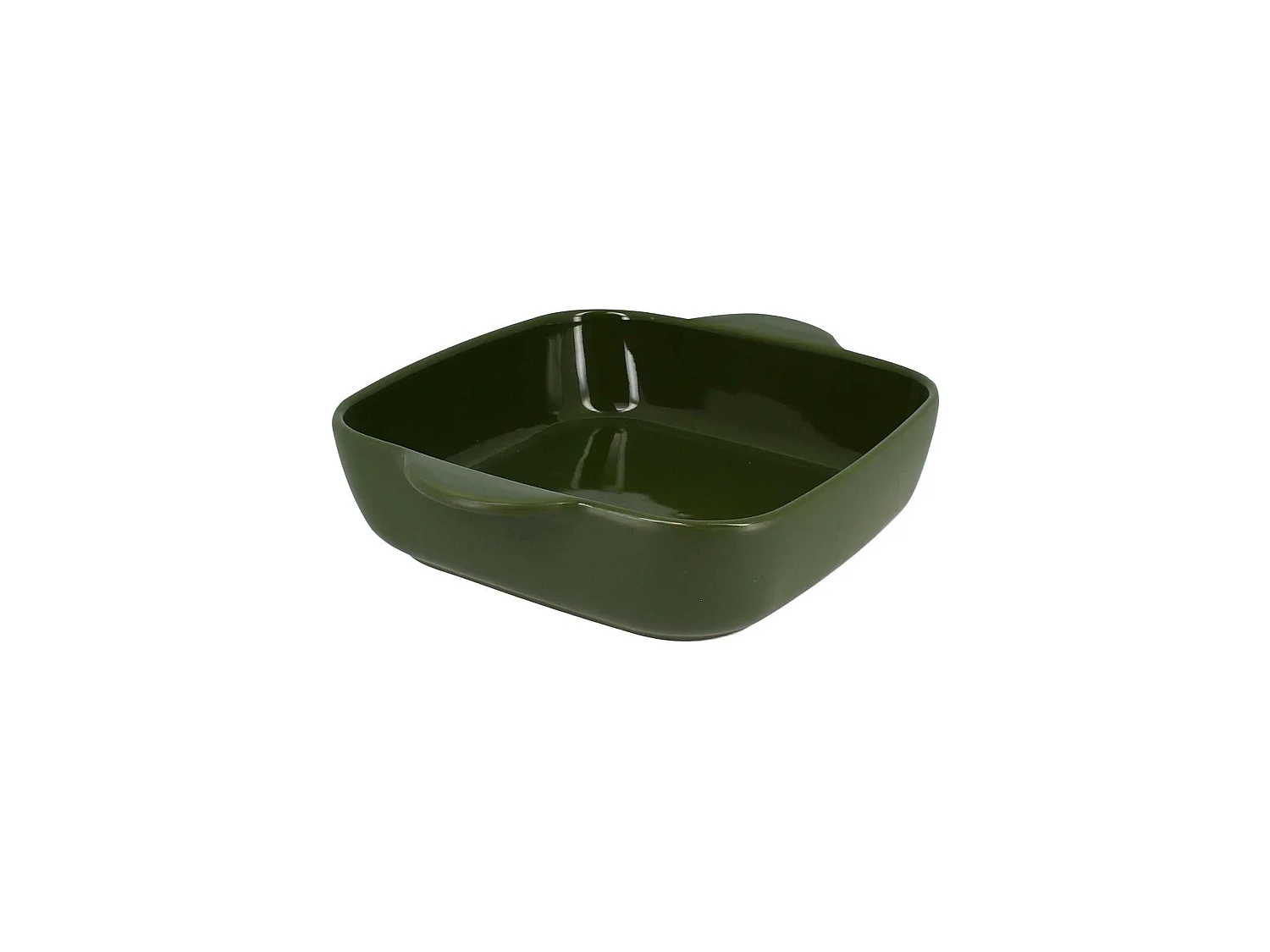 Menastyl - Plat A Four Octave Carre 24cm 1.2l En Gres Vert