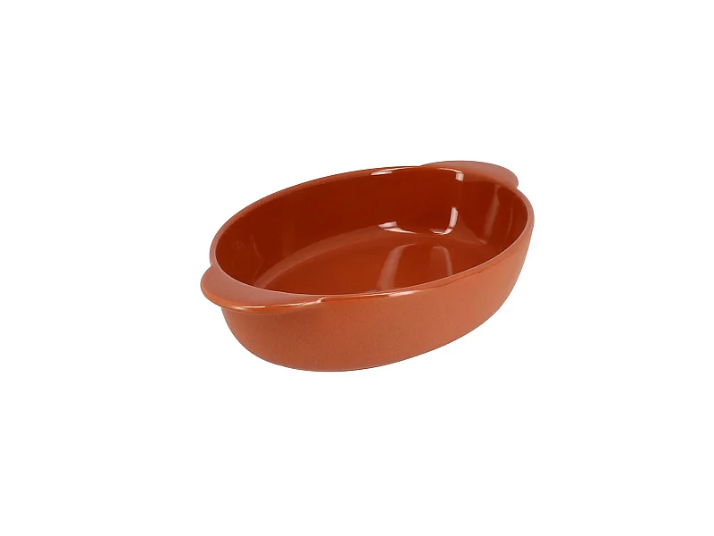 Menastyl - Plat A Four Octave Ovale 27x16.5cm 950ml En Gres Terracotta