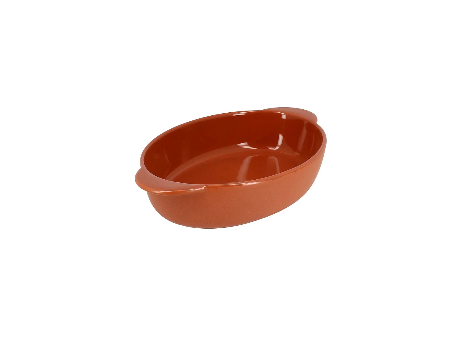Menastyl - Plat A Four Octave Ovale 27x16.5cm 950ml En Gres Terracotta