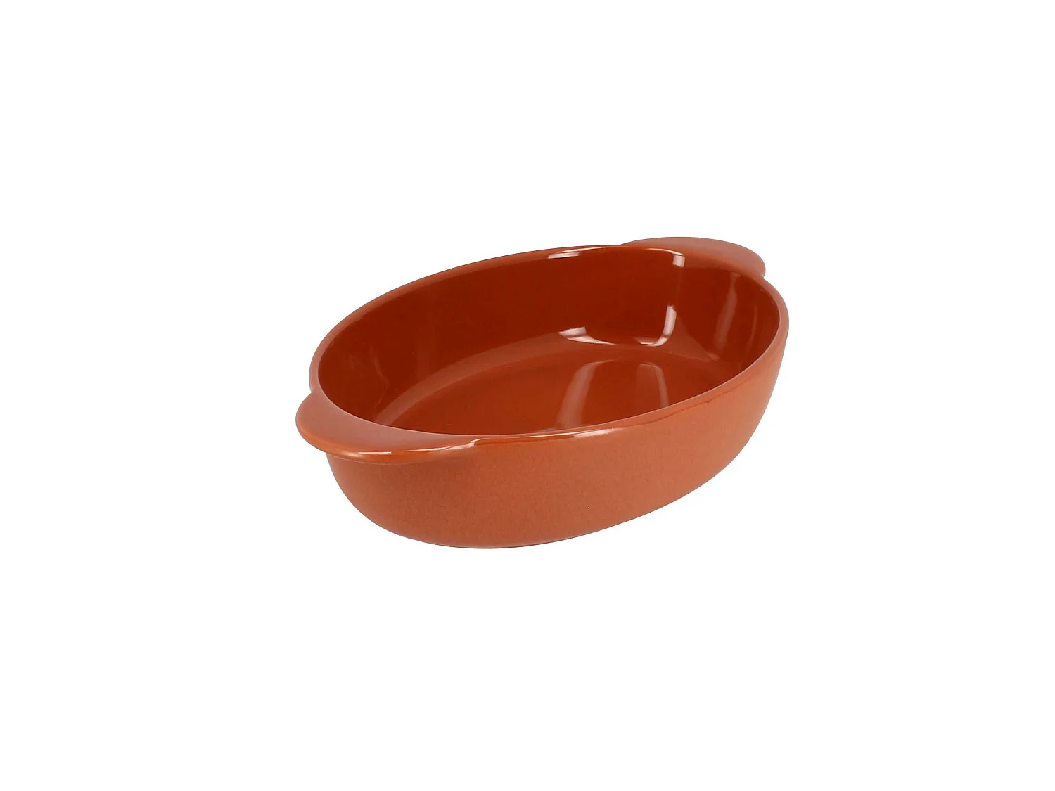 Menastyl - Plat A Four Octave Ovale 27x16.5cm 950ml En Gres Terracotta