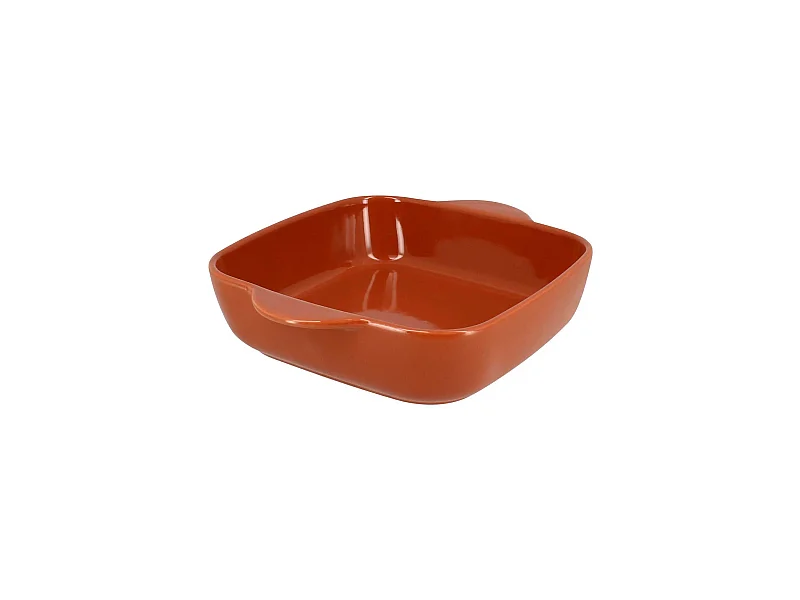 Menastyl - Plat A Four Octave Carre 24cm 1.2l En Gres Terracotta