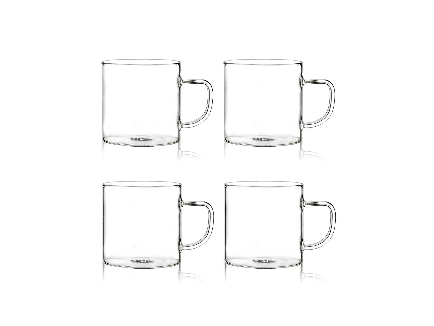 Ogo Living - Lot De 4 Tasses Expresso Helya 12cl En Verre Borosilicate