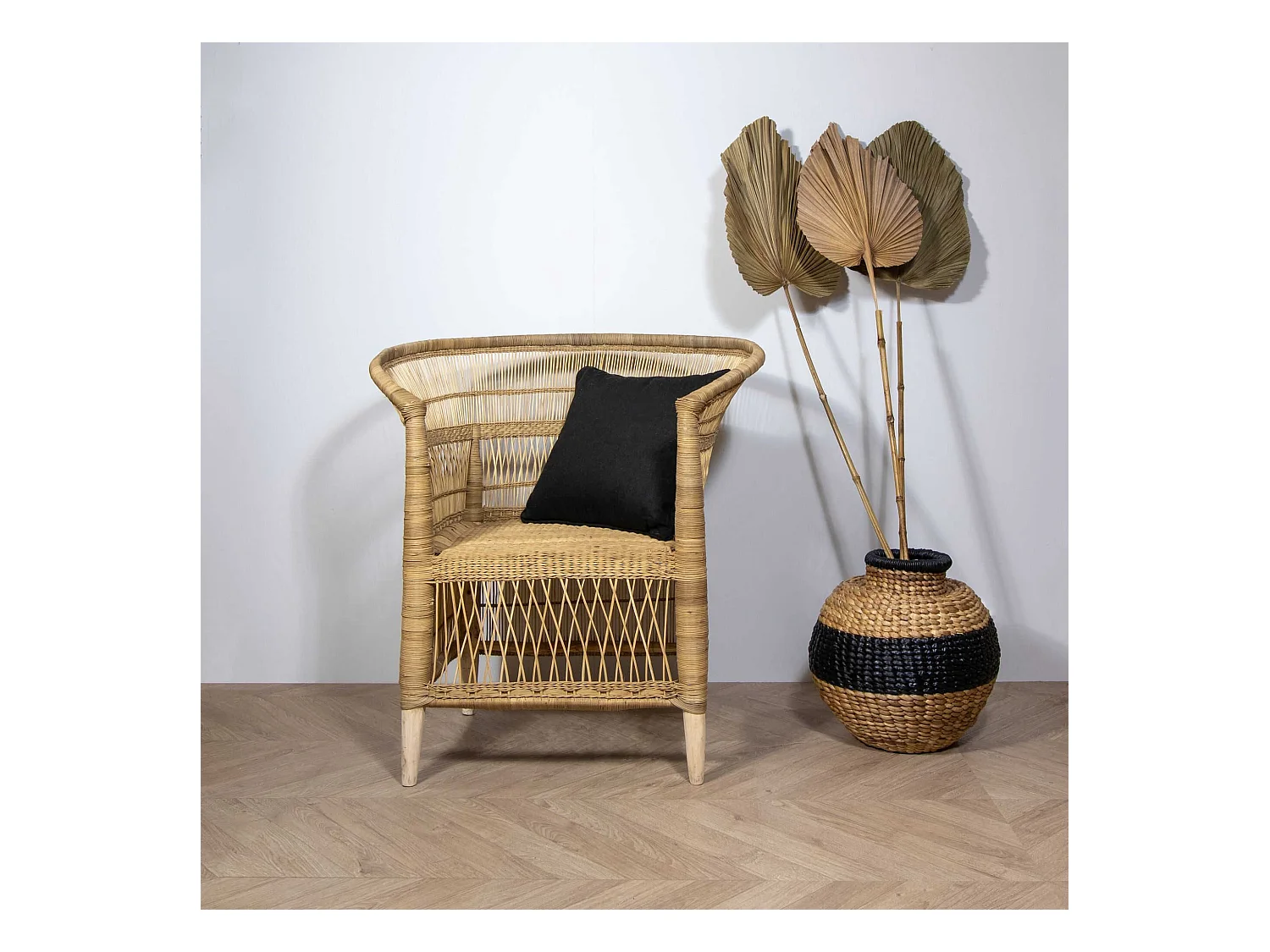 Now's Home - Fauteuil Traditionnel Du Malawi En Rotin