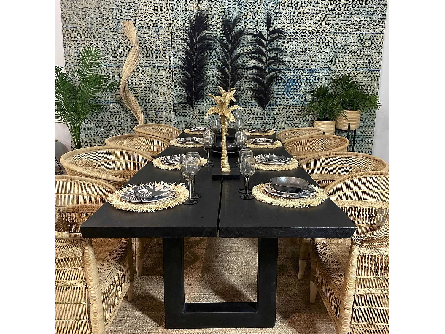 Now's Home - Fauteuil Traditionnel Du Malawi En Rotin