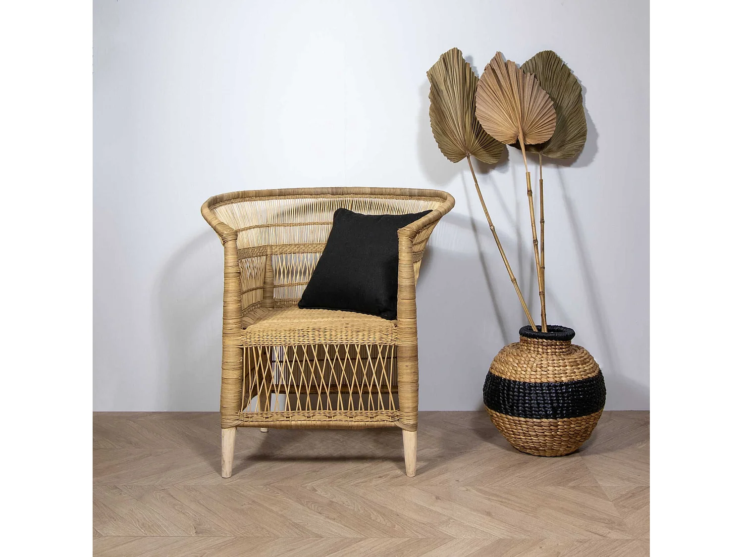 Now's Home - Fauteuil Traditionnel Du Malawi En Rotin
