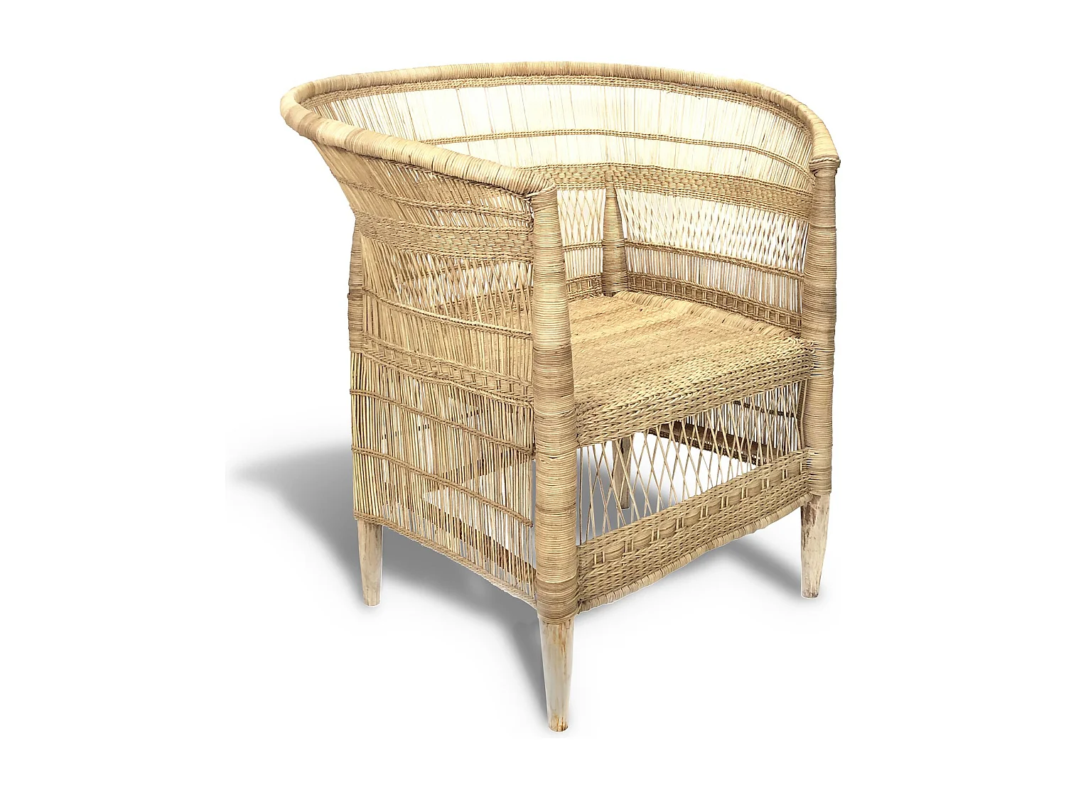 Now's Home - Fauteuil Traditionnel Du Malawi En Rotin