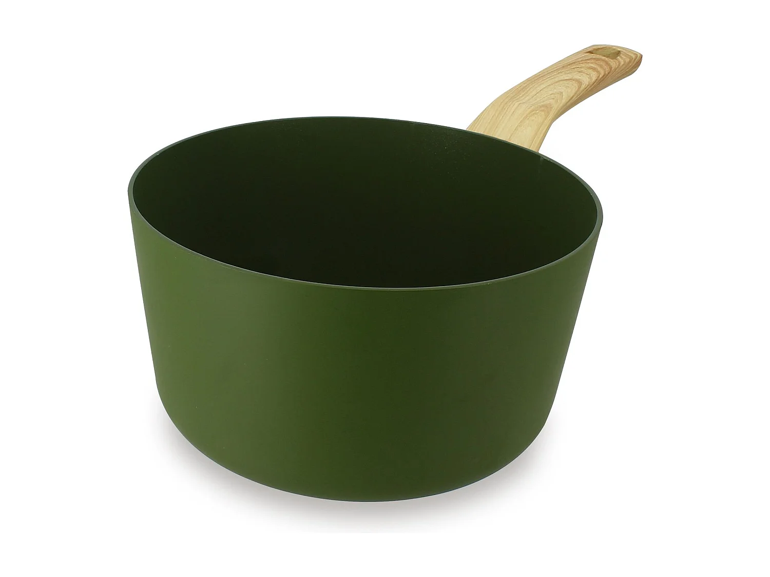 Menastyl - Casserole 20cm Colorama Olive - En Aluminium - Revetement Antiadhesif En Ceramique