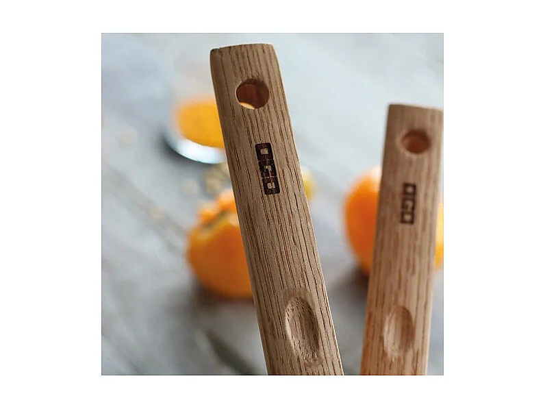 Ogo Living - Casserole Ector 16cm Alu Revetement Ceramique Jaune Avec Manche Bois