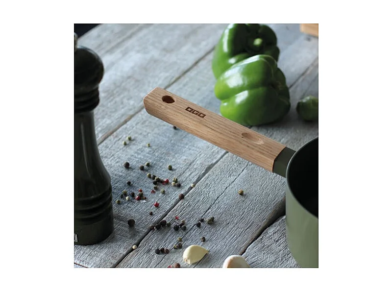 Ogo Living - Casserole Ector 16cm En Aluminium Kaki Avec Manche En Bois