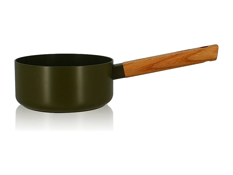 Ogo Living - Casserole Ector 16cm En Aluminium Kaki Avec Manche En Bois