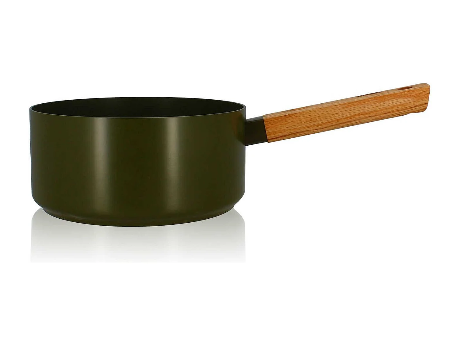 Ogo Living - Casserole Ector 20cm En Aluminium Kaki Avec Manche En Bois