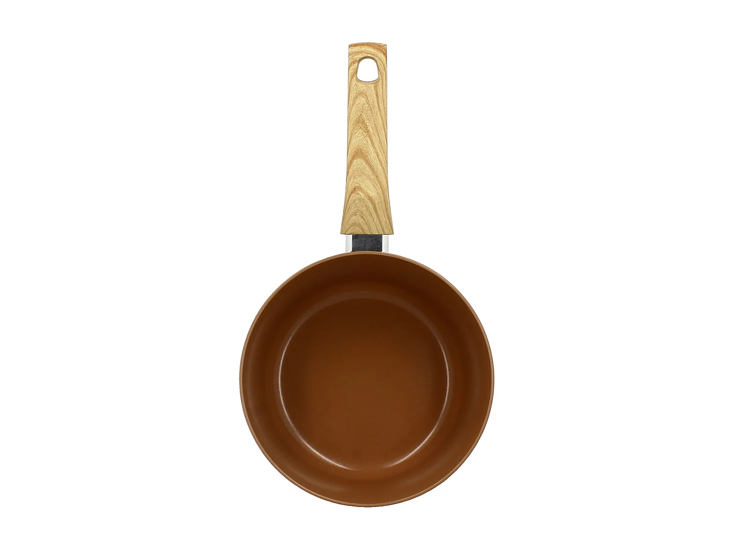Menastyl - Casserole 20cm Colorama Noisette - En Aluminium - Revetement Antiadhesif En Ceramique