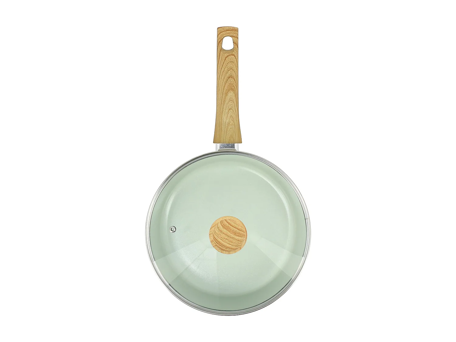 Menastyl - Sauteuse 24cm Colorama Celadon - En Aluminium - Revetement Antiadhesif En Ceramique