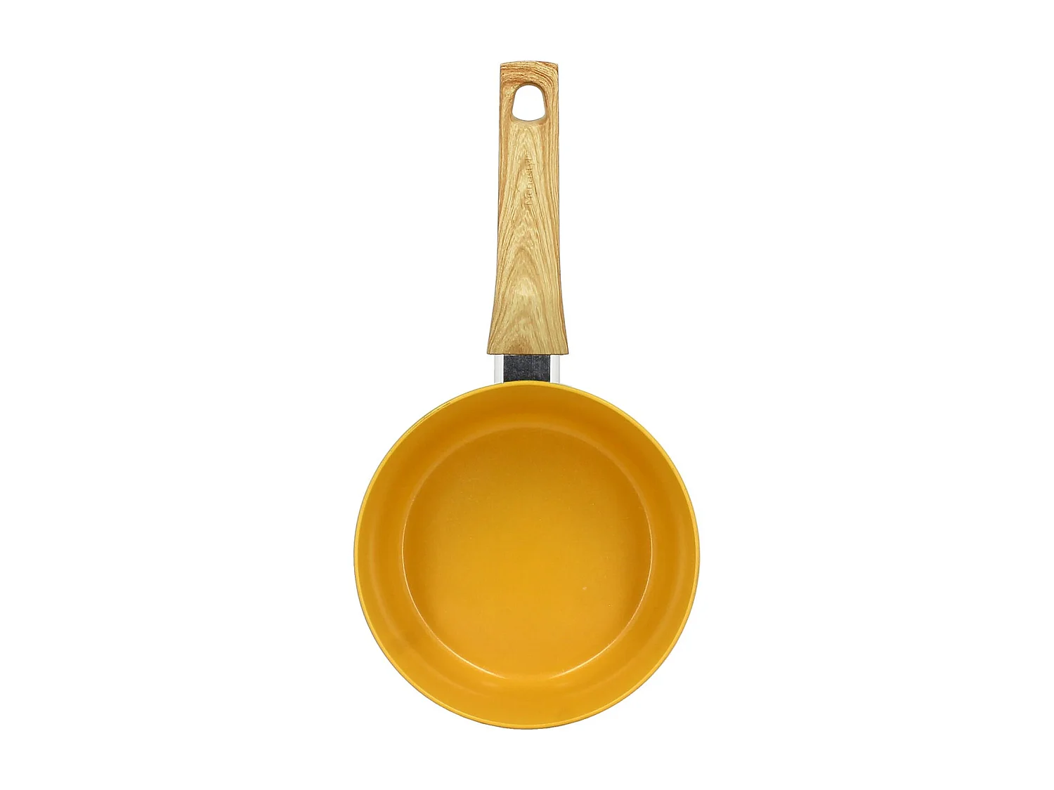 Menastyl - Casserole 18cm Colorama Safran - En Aluminium - Revetement Antiadhesif En Ceramique