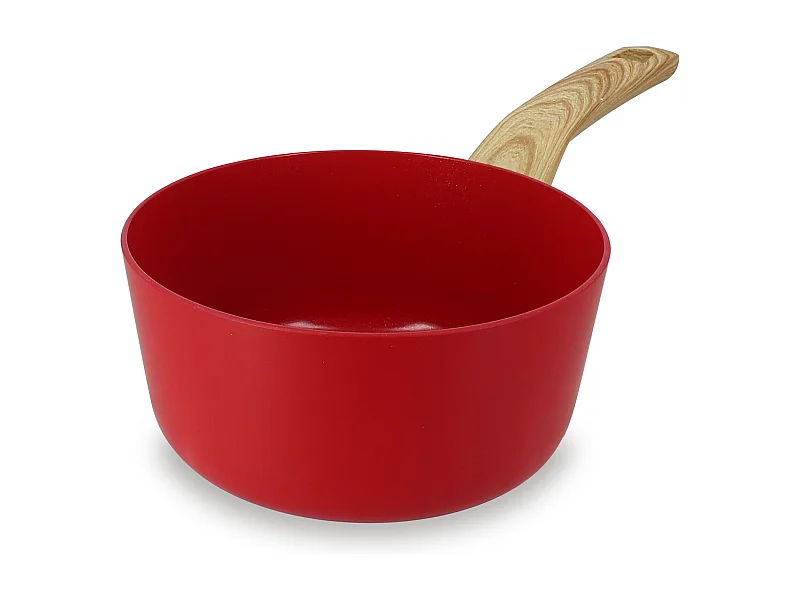 Menastyl - Casserole 18cm Colorama Magenta - En Aluminium - Revetement Antiadhesif En Ceramique