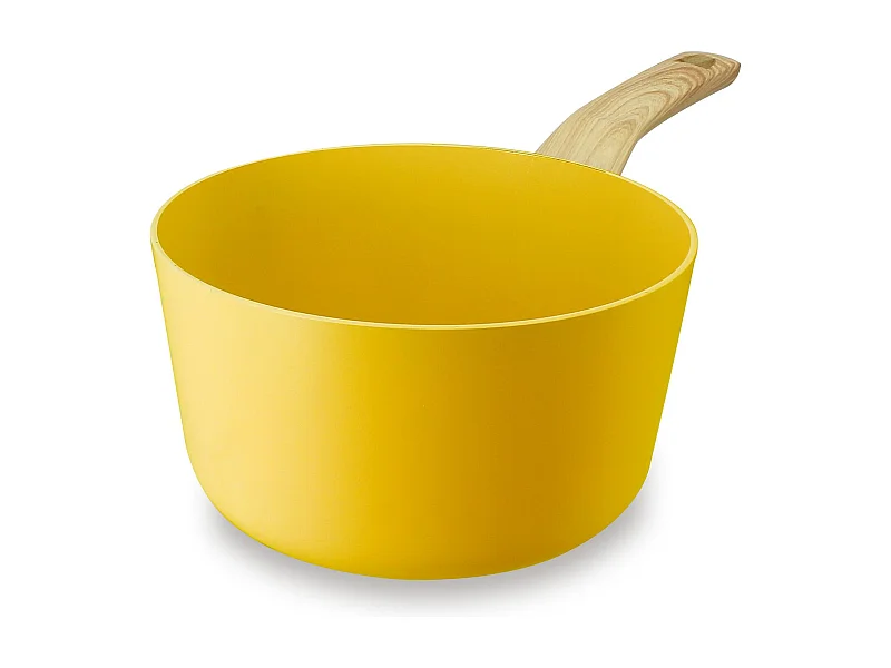 Menastyl - Casserole 20cm Colorama Safran- En Aluminium - Revetement Antiadhesif En Ceramique