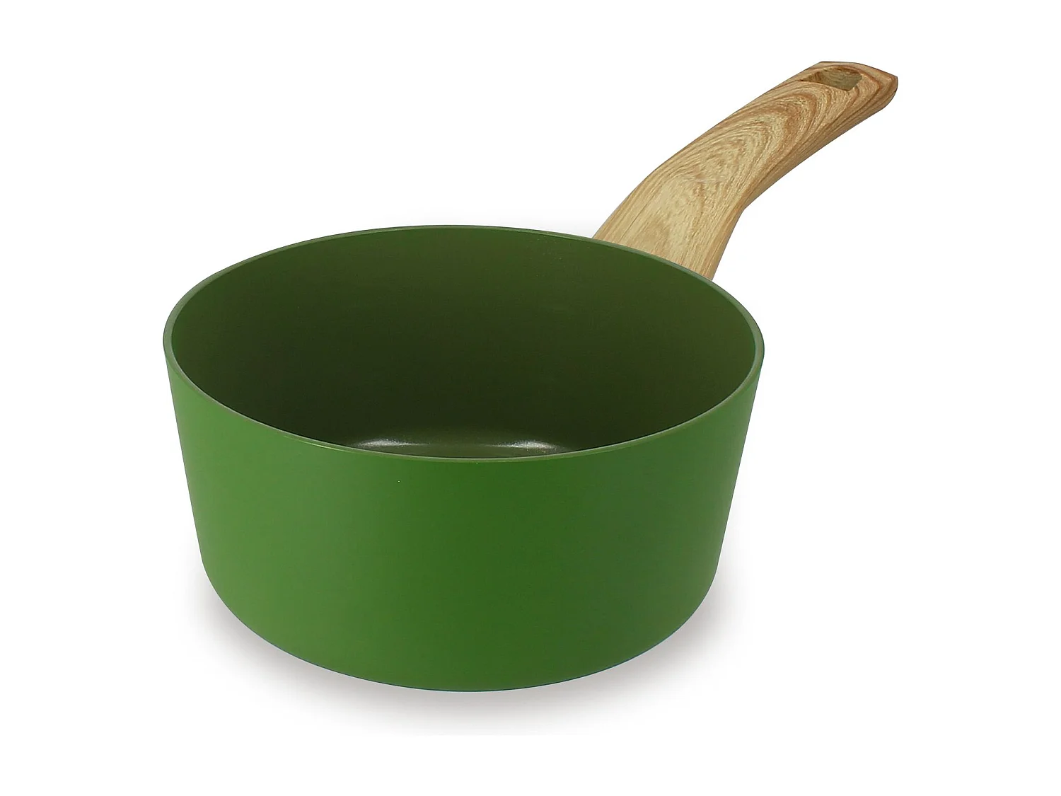 Menastyl - Casserole 16cm Colorama Olive - En Aluminium - Revetement Antiadhesif En Ceramique