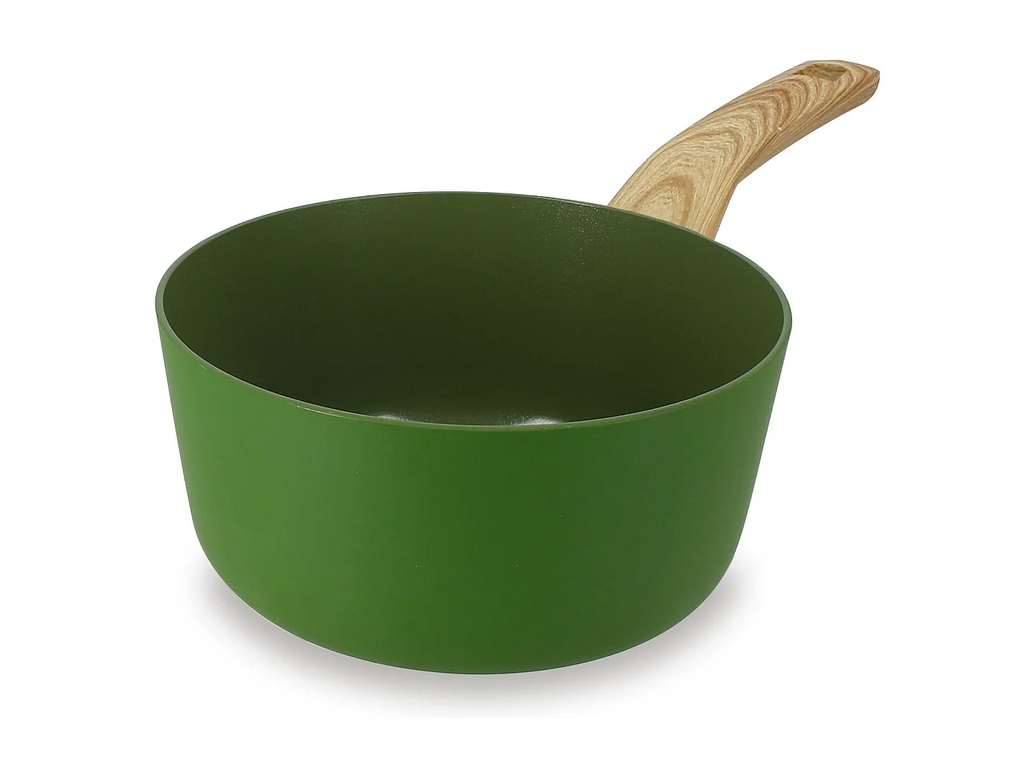 Menastyl - Casserole 18cm Colorama Olive - En Aluminium - Revetement Antiadhesif En Ceramique