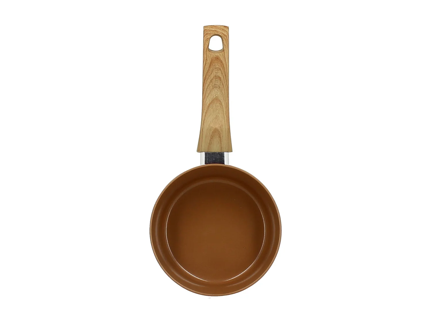 Menastyl - Casserole 16cm Colorama Noisette - En Aluminium - Revetement Antiadhesif En Ceramique