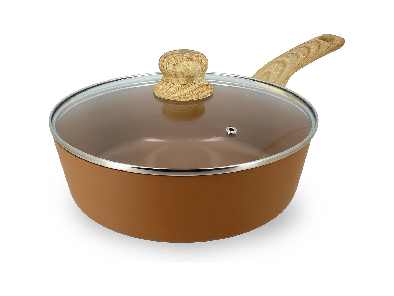 Set 3 poeles triply en acier inoxydable induction 20/24 et 28cm - made in france