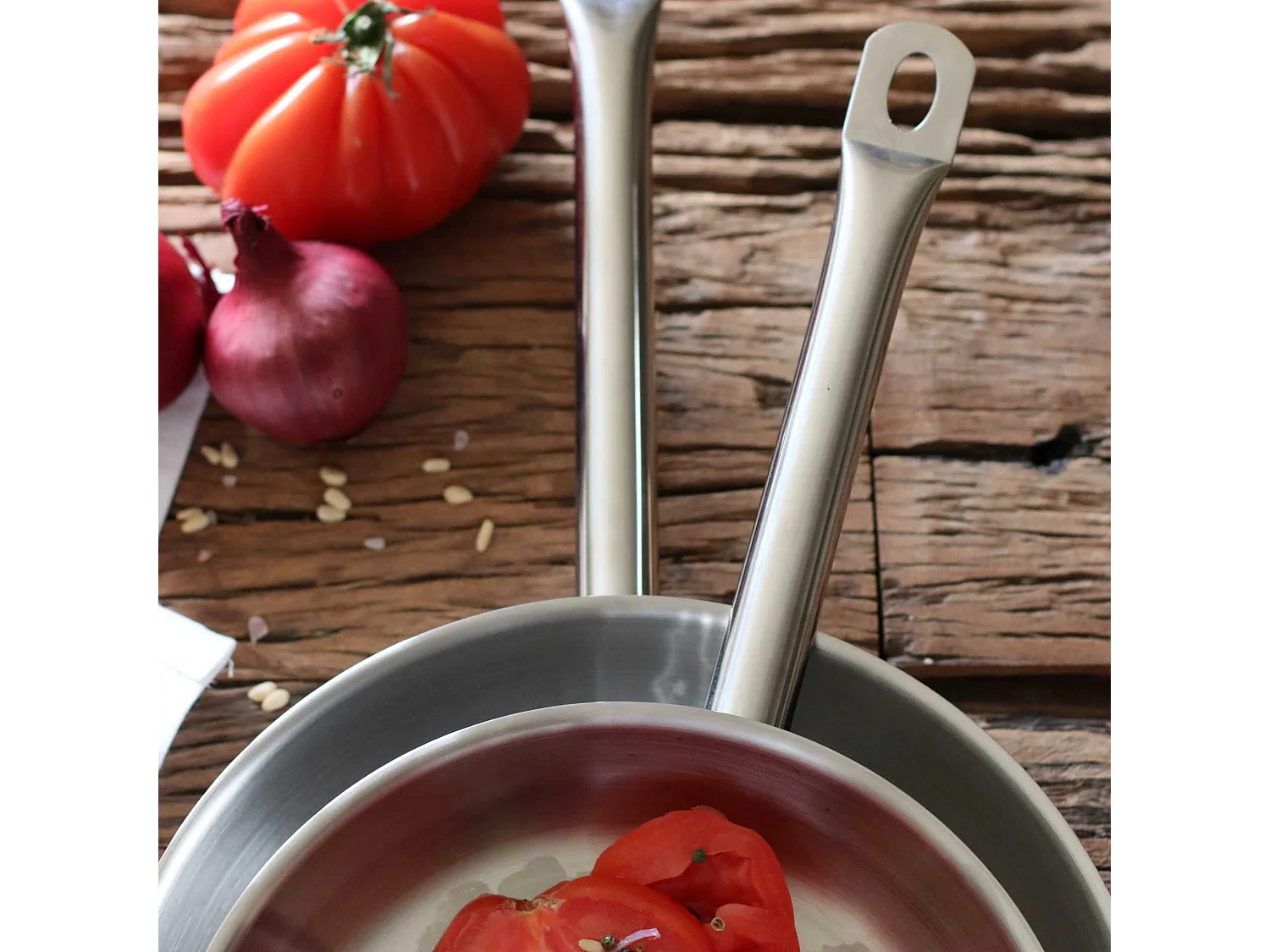 Menastyl - Poele Professionnel 24cm En Acier Inoxydable