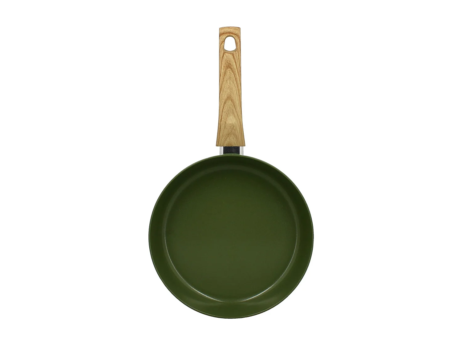 Menastyl - Poele 24cm Colorama  Olive - En Aluminium - Revetement Antiadhesif En Ceramique