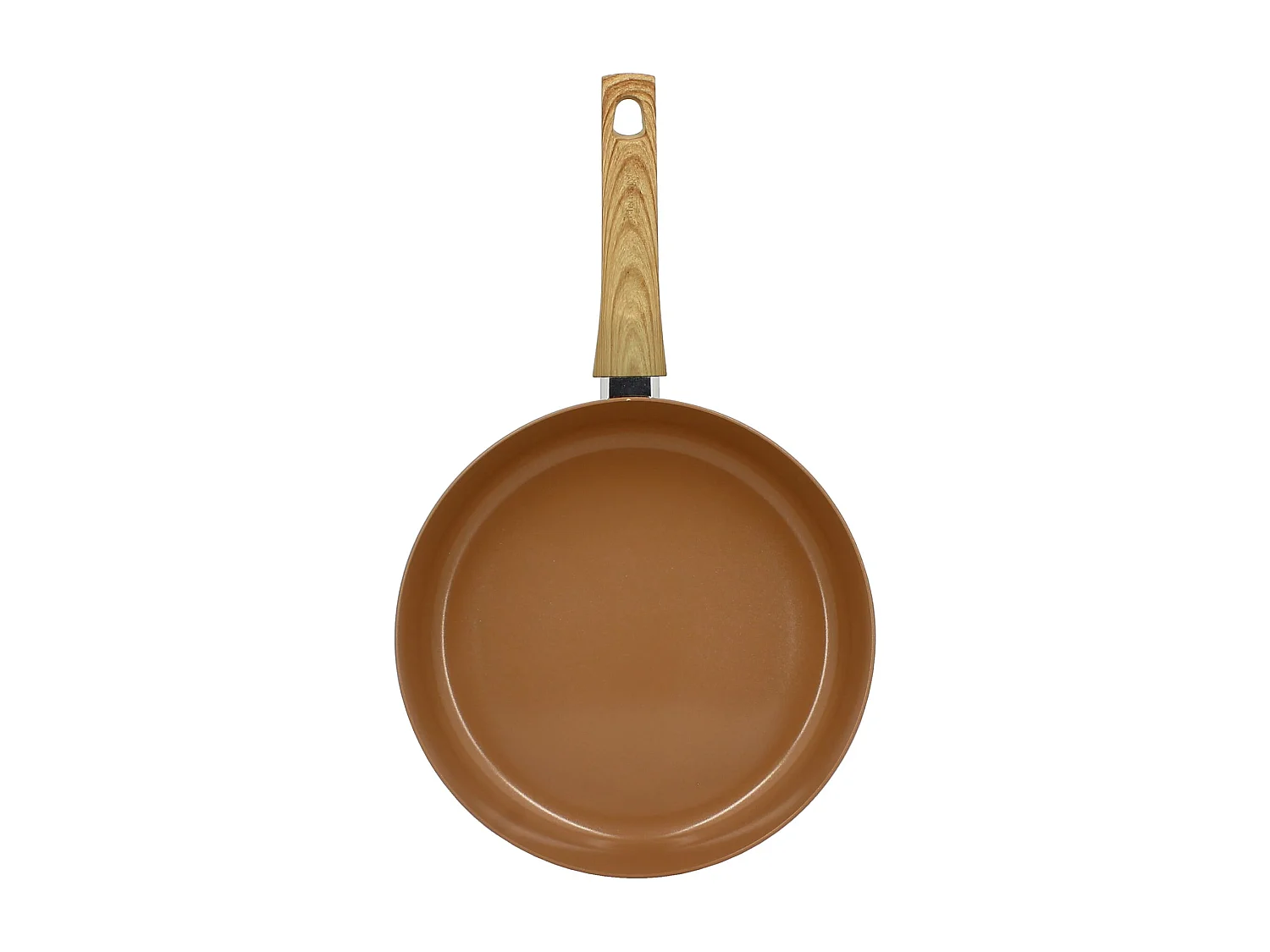 Menastyl - Poele 28cm Colorama Noisette - En Aluminium - Revetement Antiadhesif En Ceramique