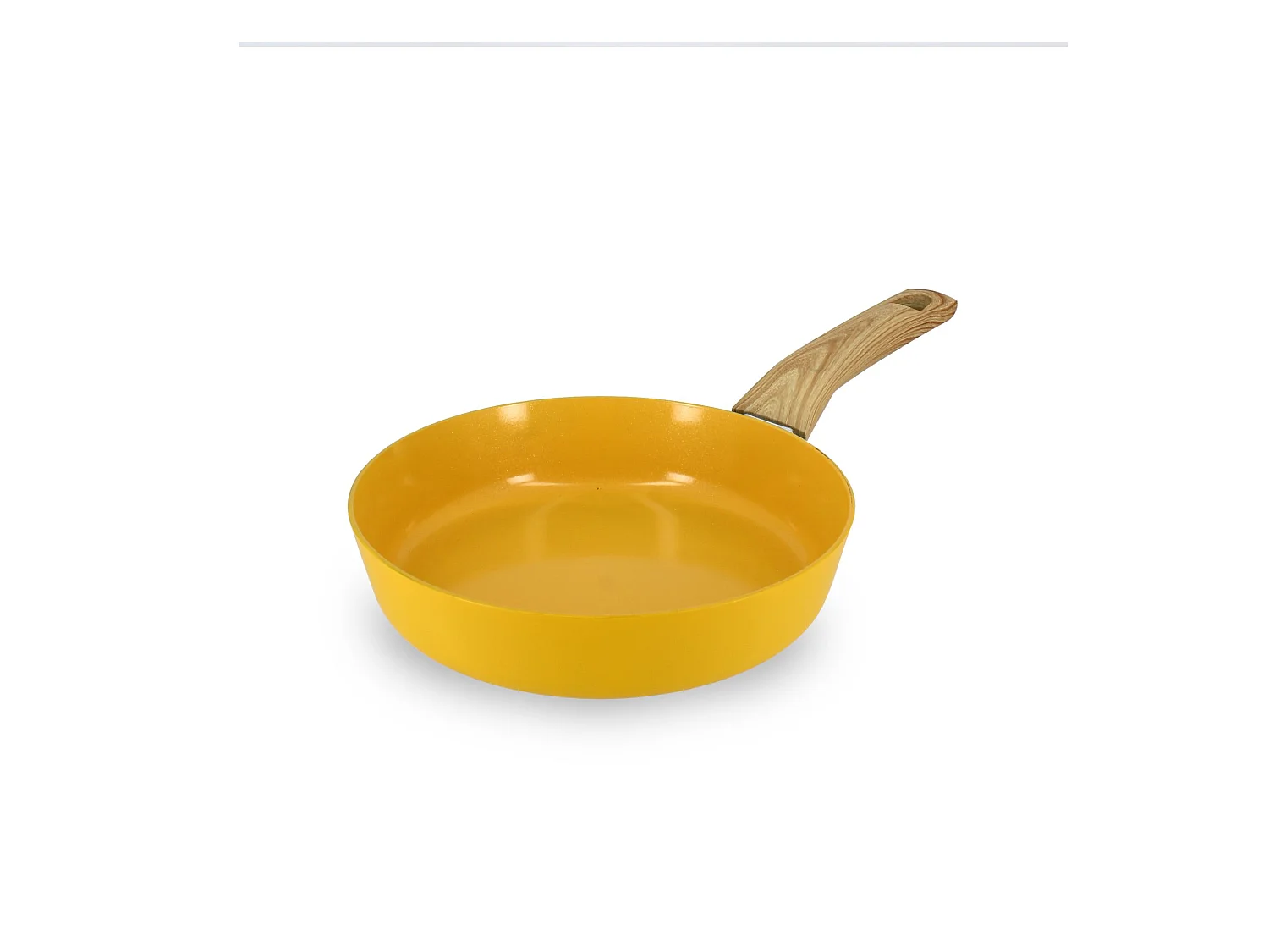 Menastyl - Poele 20cm Colorama Safran - En Aluminium - Revetement Antiadhesif En Ceramique
