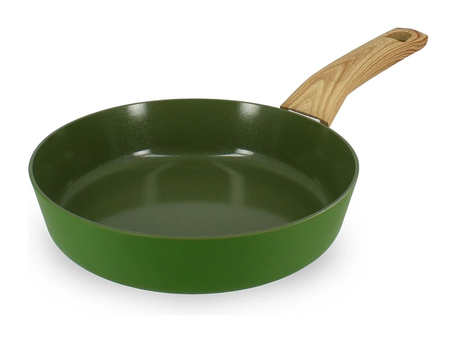 Menastyl - Poele 20cm Colorama  Olive - En Aluminium - Revetement Antiadhesif En Ceramique