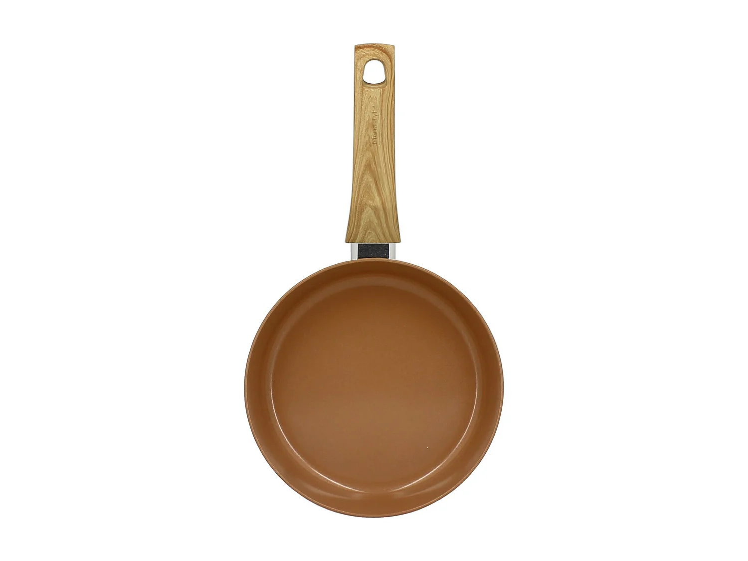 Menastyl - Poele 20cm Colorama Noisette - En Aluminium - Revetement Antiadhesif En Ceramique