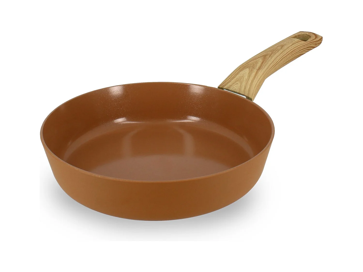Menastyl - Poele 20cm Colorama Noisette - En Aluminium - Revetement Antiadhesif En Ceramique